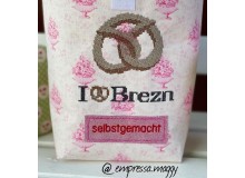 Stickdatei - Brot Liebe - Brezel Kreuzstich